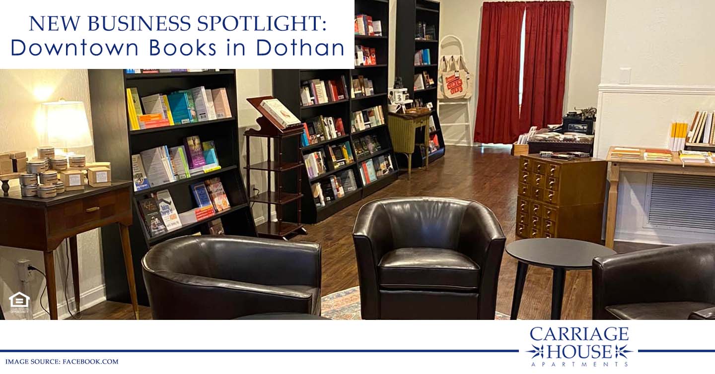 New Business Spotlight Downtown Books in Dothan Carriage House
